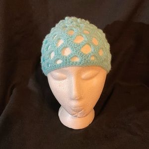 Handcrafted Turquoise Women’s Crochet Beanie Hat